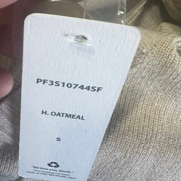 Pinque Oatmeal Long Button Vest – New With Tags - Picture 9 of 11